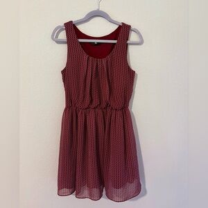 IZ Byer Elegant Red Sleeveless Dress